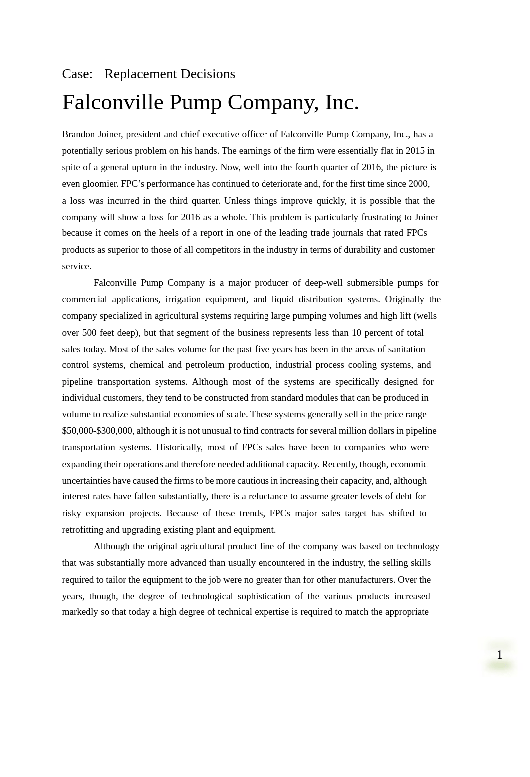 Falconville Pump Replacement Project Analysis_ICAR_Fall 2022.pdf_dnm615eb9nd_page1