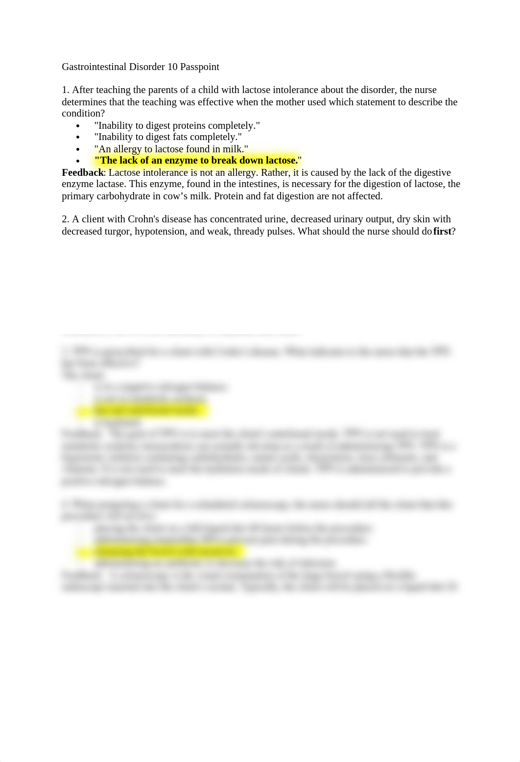 Gastrointestinal Disorder 10 Passpoint.docx_dnmaryt0ntw_page1