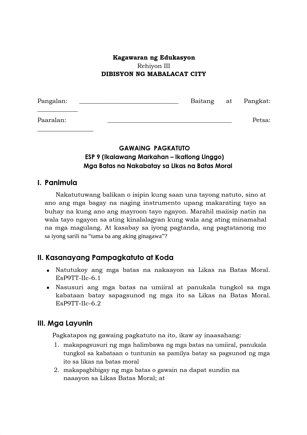 ESP9_Q2_WK3_Mga-Batas-na-Nakabatay-sa-Likas-na-Batas-Moral.pdf_dnmok3b13p3_page1