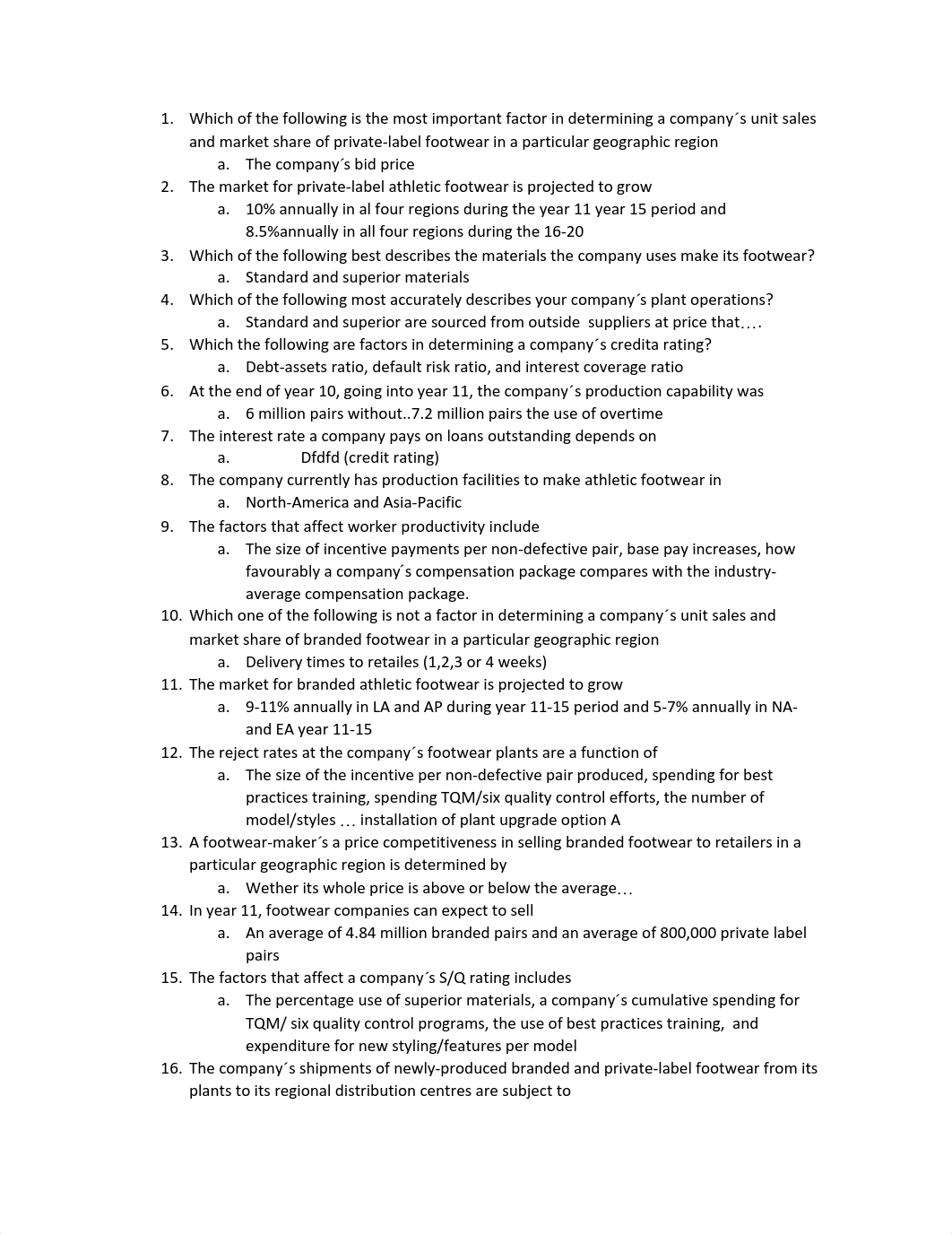 Which of the following is the most important factor in determining a company_dnmzfn9a4vd_page1