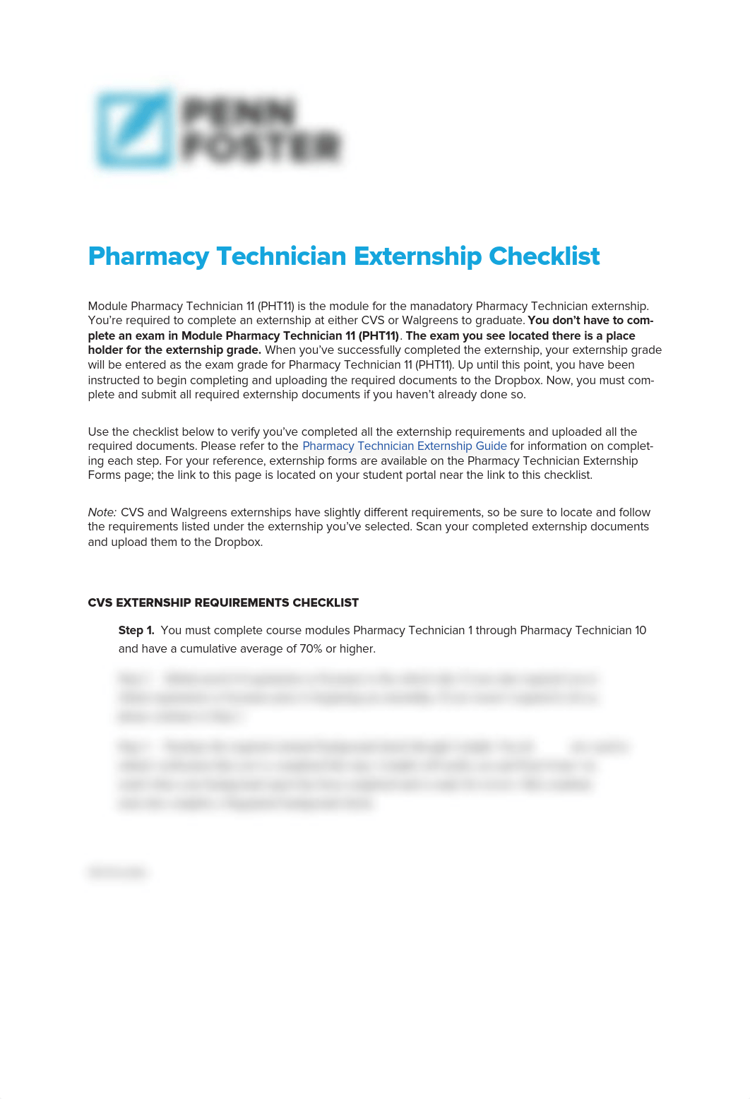 Pharmacy Technician Externship Checklist_dnn11521ypm_page1