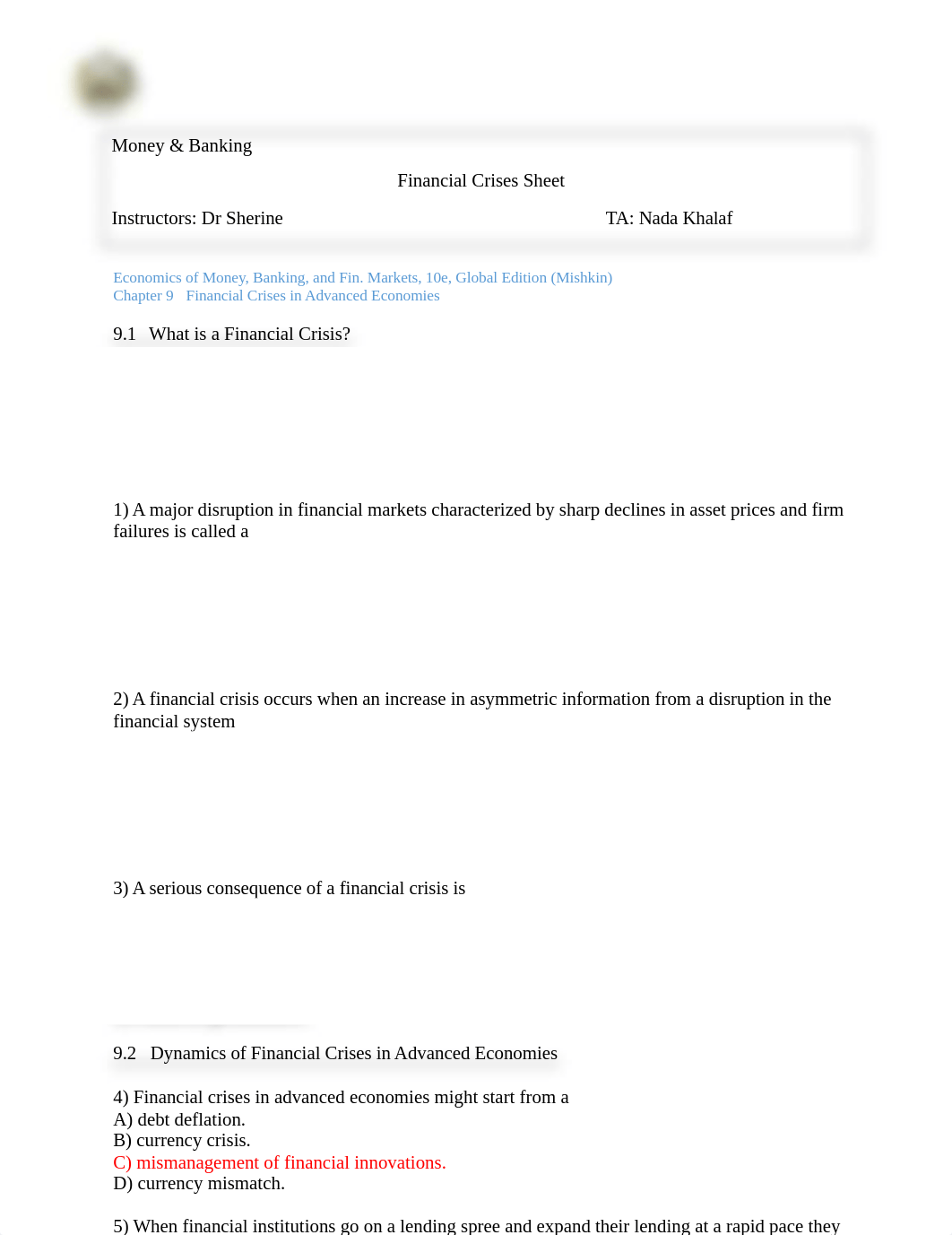 ANS Sheet Chapter 12&13 Financial Crises - Copy.doc_dnn53sq6h8z_page1