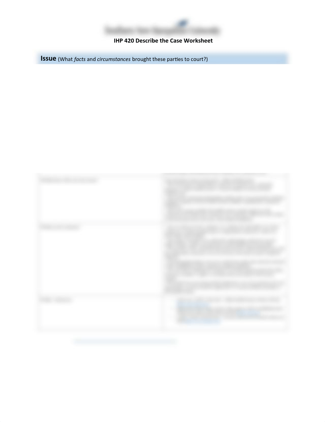 IHP 420 Describe The Case Worksheet - Revised.pdf_dnnflunuv5t_page1
