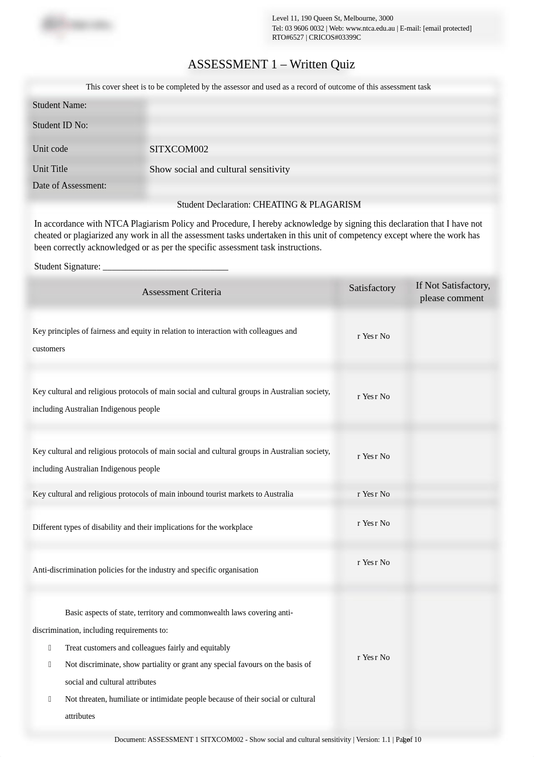 ASSESSMENT 1 SITXCOM002 - Show social and cultural sensitivity (1).docx_dnnjiequrat_page1