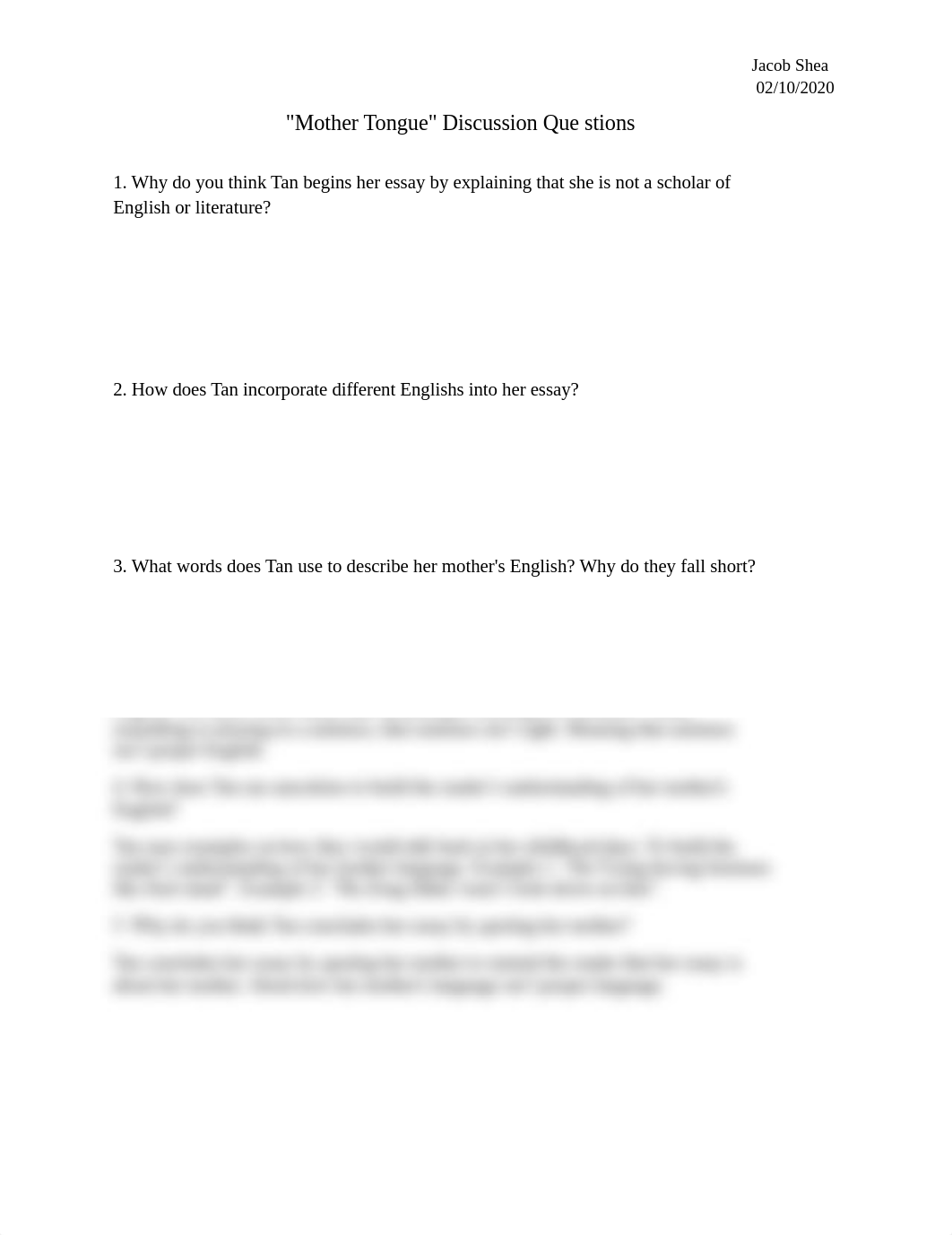 Jacob Shea- "Mother Tongue" Discussion Questions_dnnqad57vr5_page1