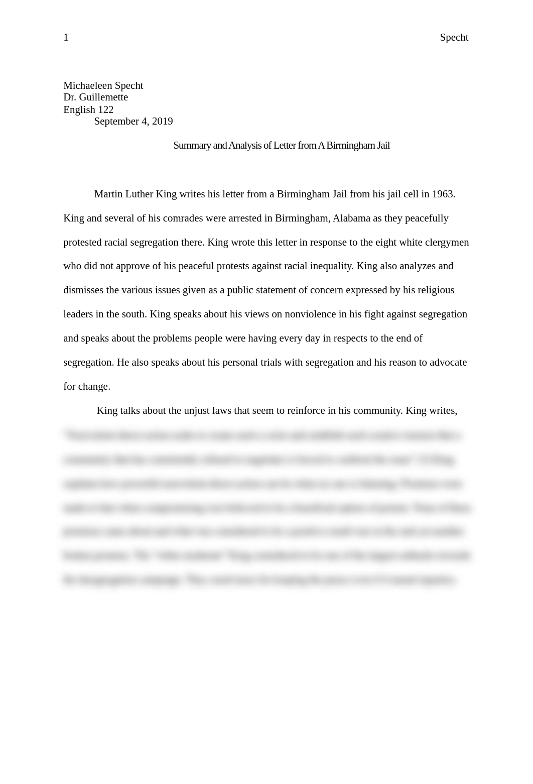 Summary paper of Letter from Birmingham jail.docx_dnnuef79qbz_page1