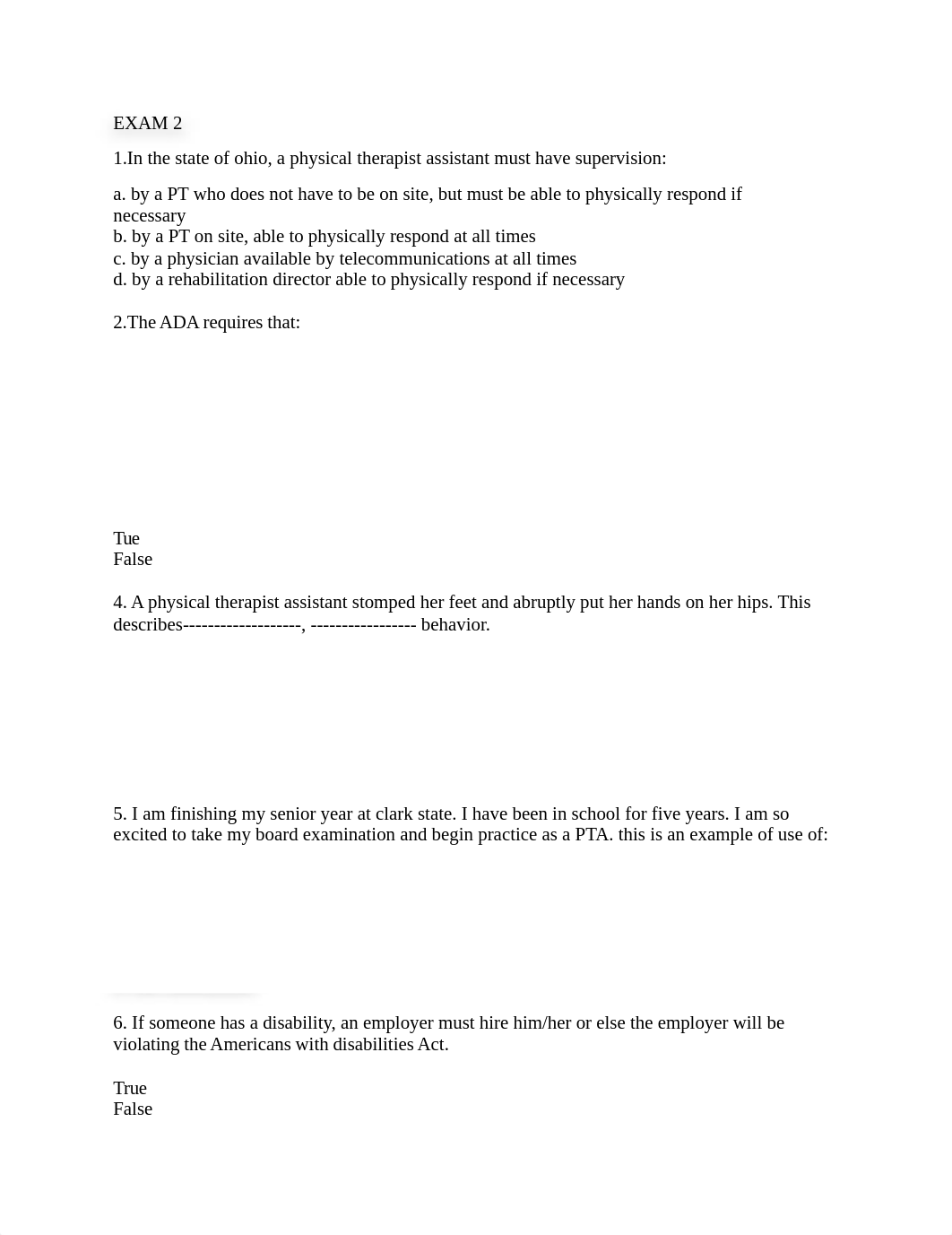 PTA SURVEY EXAM 1-3 ANS.docx_dnnwmdiujo0_page1