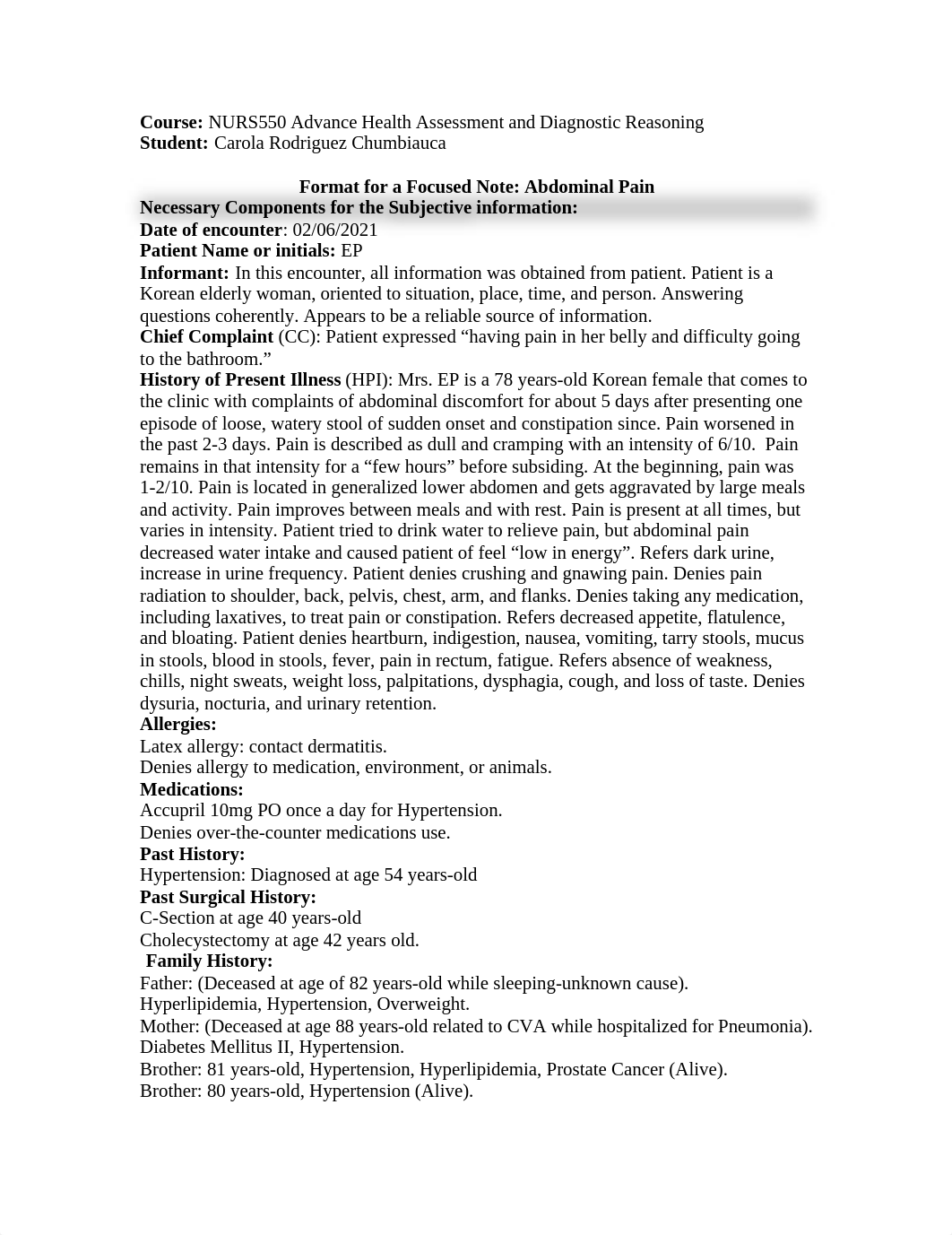 NURS550 - Focused Note Week 4 - Gastrointestinal.docx_dno3xegtmuq_page1