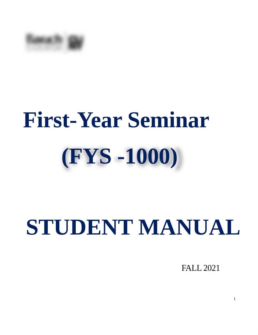 FYS 1000 Student Manual 2021 revised.pdf_dnoams8g0oy_page1