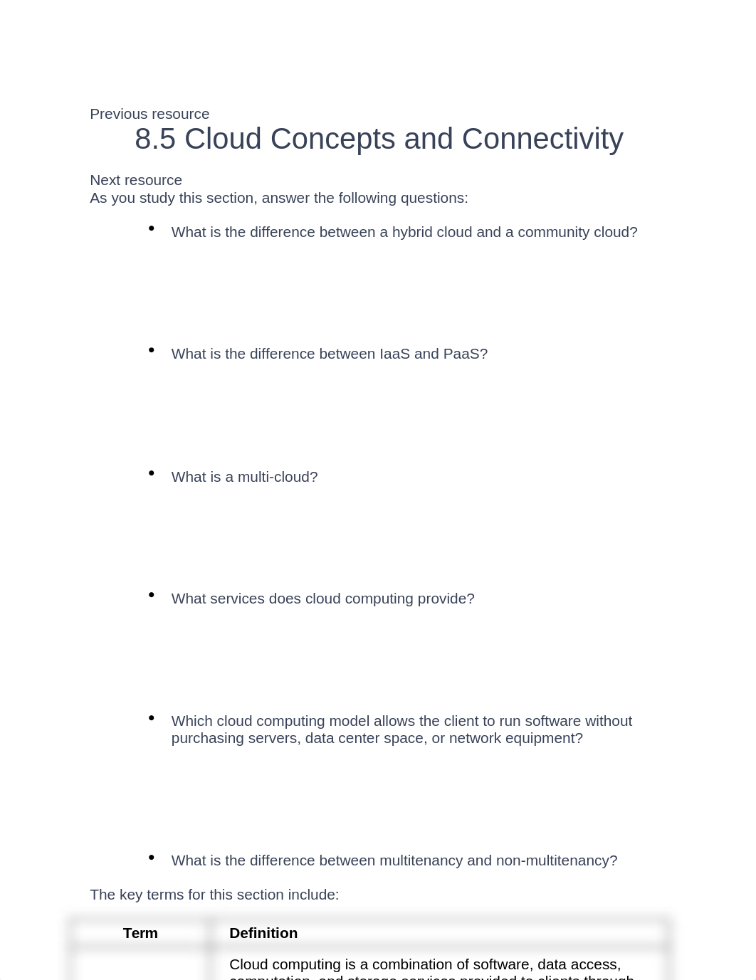 8.5 Cloud Concepts and Connectivity.docx_dnod8tt8mgb_page1