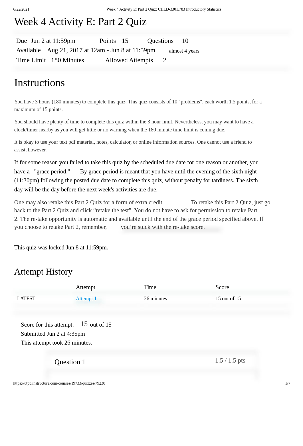 Week 4 Activity E_ Part 2 Quiz_ CHLD-3301.783 Introductory Statistics.pdf_dnohpmox0sc_page1