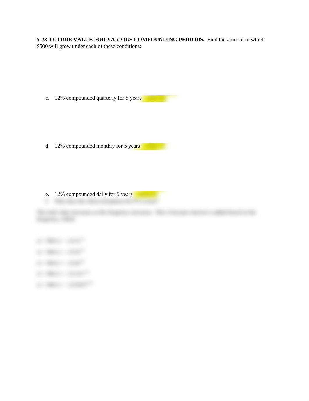 5-23  FUTURE VALUE FOR VARIOUS COMPOUNDING PERIODS.docx_dnpu1huls57_page1