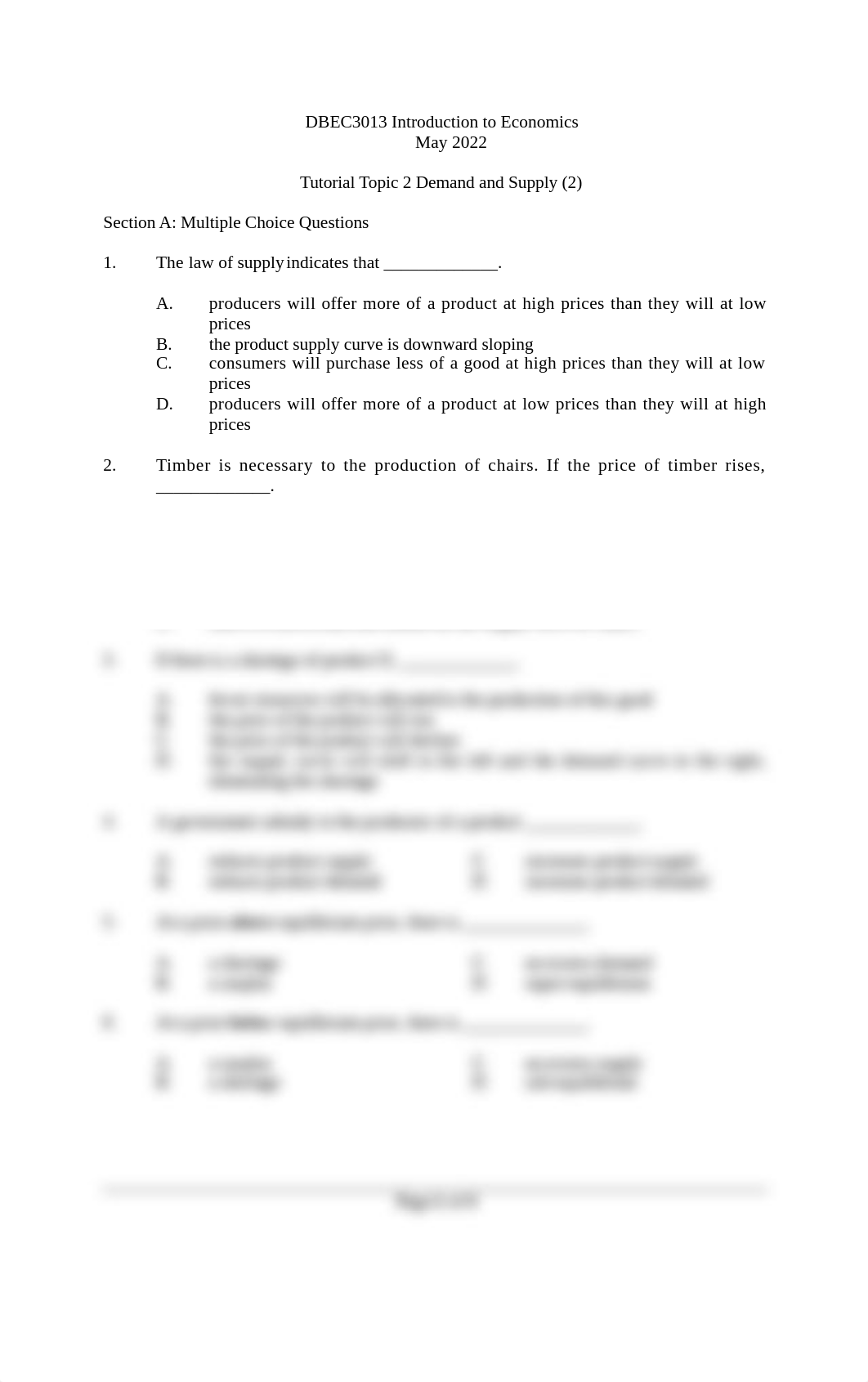 DBEC3013 Tutorial Questions Topic 2 - Demand and Supply (2).docx_dnpu8cyeemr_page1