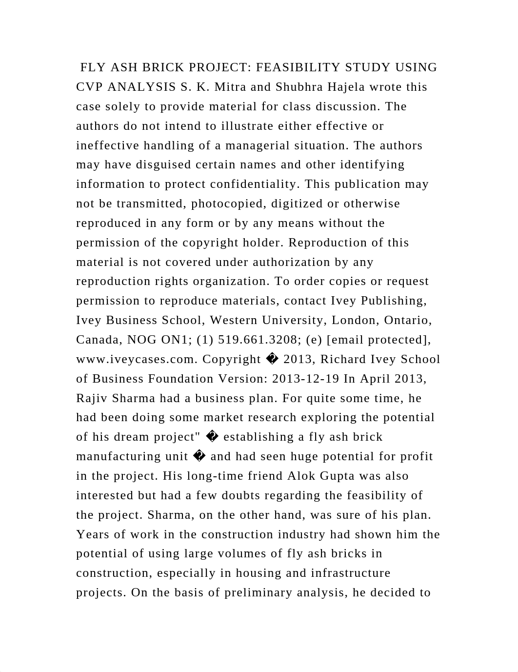FLY ASH BRICK PROJECT FEASIBILITY STUDY USING CVP ANALYSIS S. K. Mit.docx_dnpvetgb6iy_page2