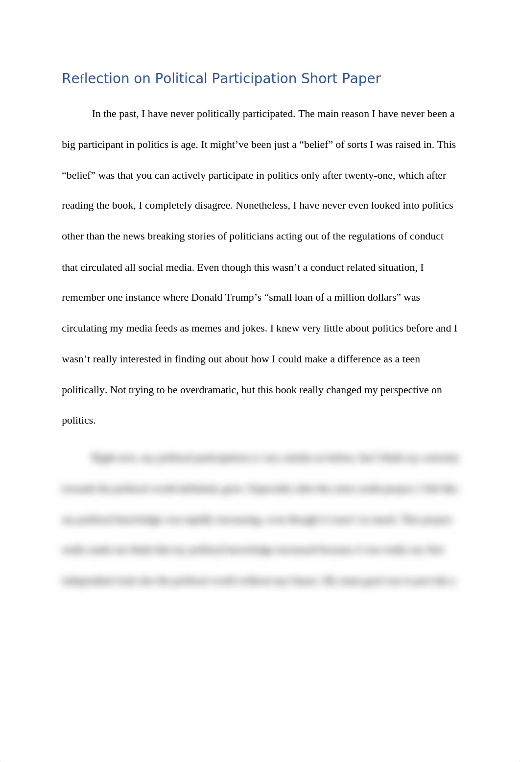 Reflection on Political Participation Short Paper.docx_dnqd4sh5vtn_page1