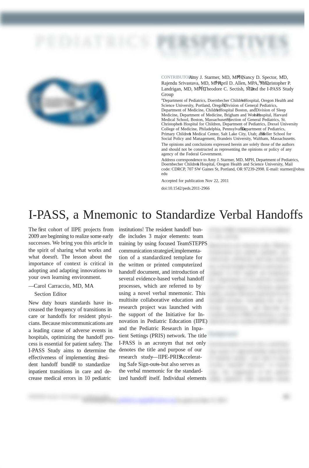 I-PASS A Mnemonic to Standardize Verbal Handoffs.pdf_dnqeze800vq_page1