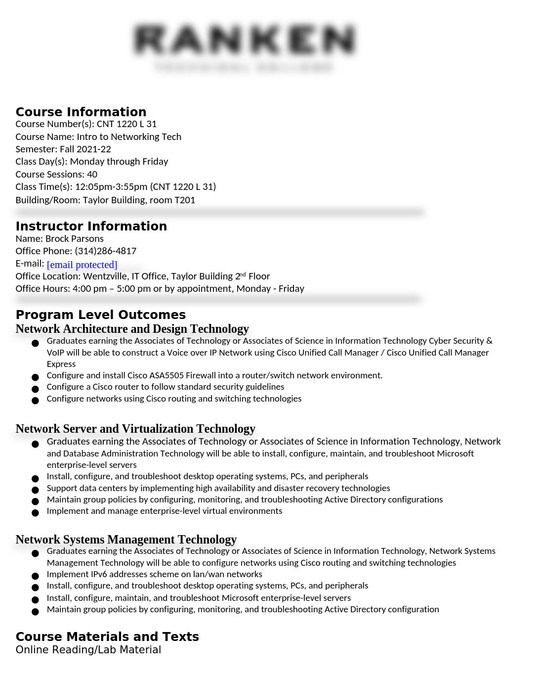 Syllabus - CNT1220 L31 Intro to Networking Fall 20 (2).docx_dnqfcc6ia5v_page1