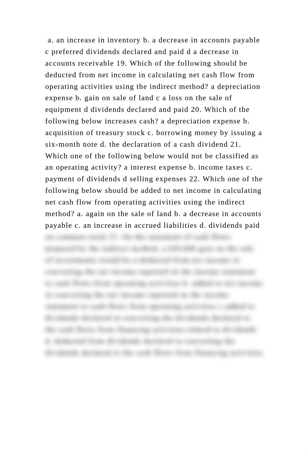 a. an increase in inventory b. a decrease in accounts payable c prefe.docx_dnqfn393jkl_page2