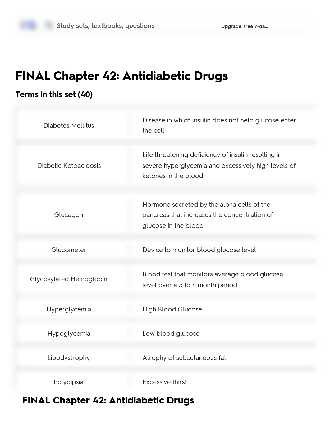 FINAL Chapter 42_ Antidiabetic Drugs Flashcards _ Quizlet.pdf_dnqmldtxddq_page1