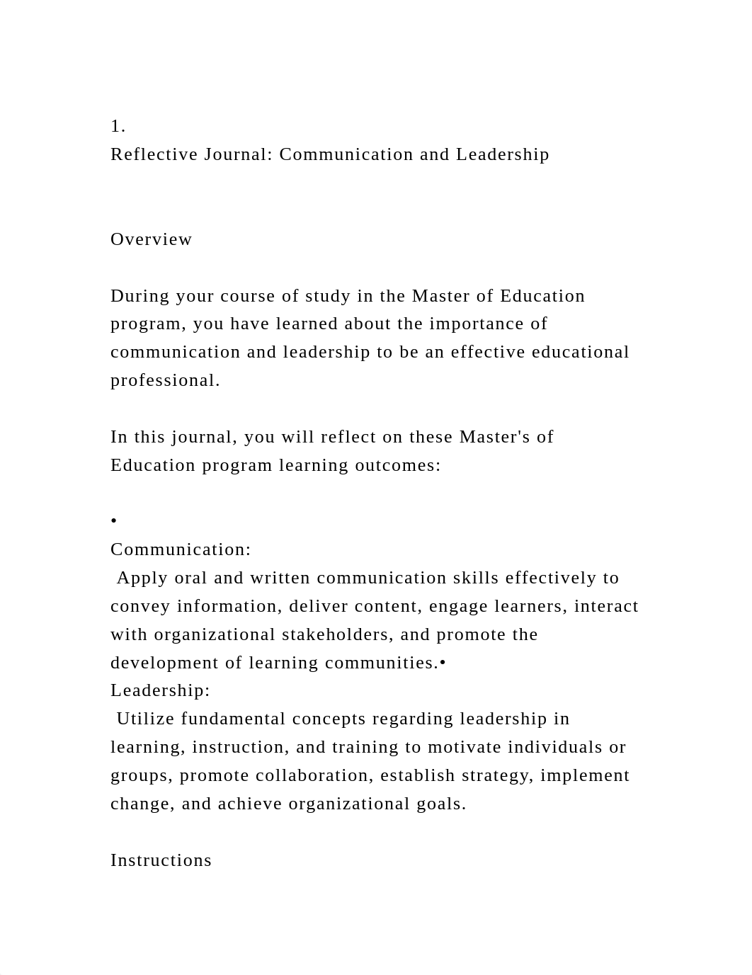 1. Reflective Journal Communication and LeadershipOverview.docx_dnr428bv4q0_page2