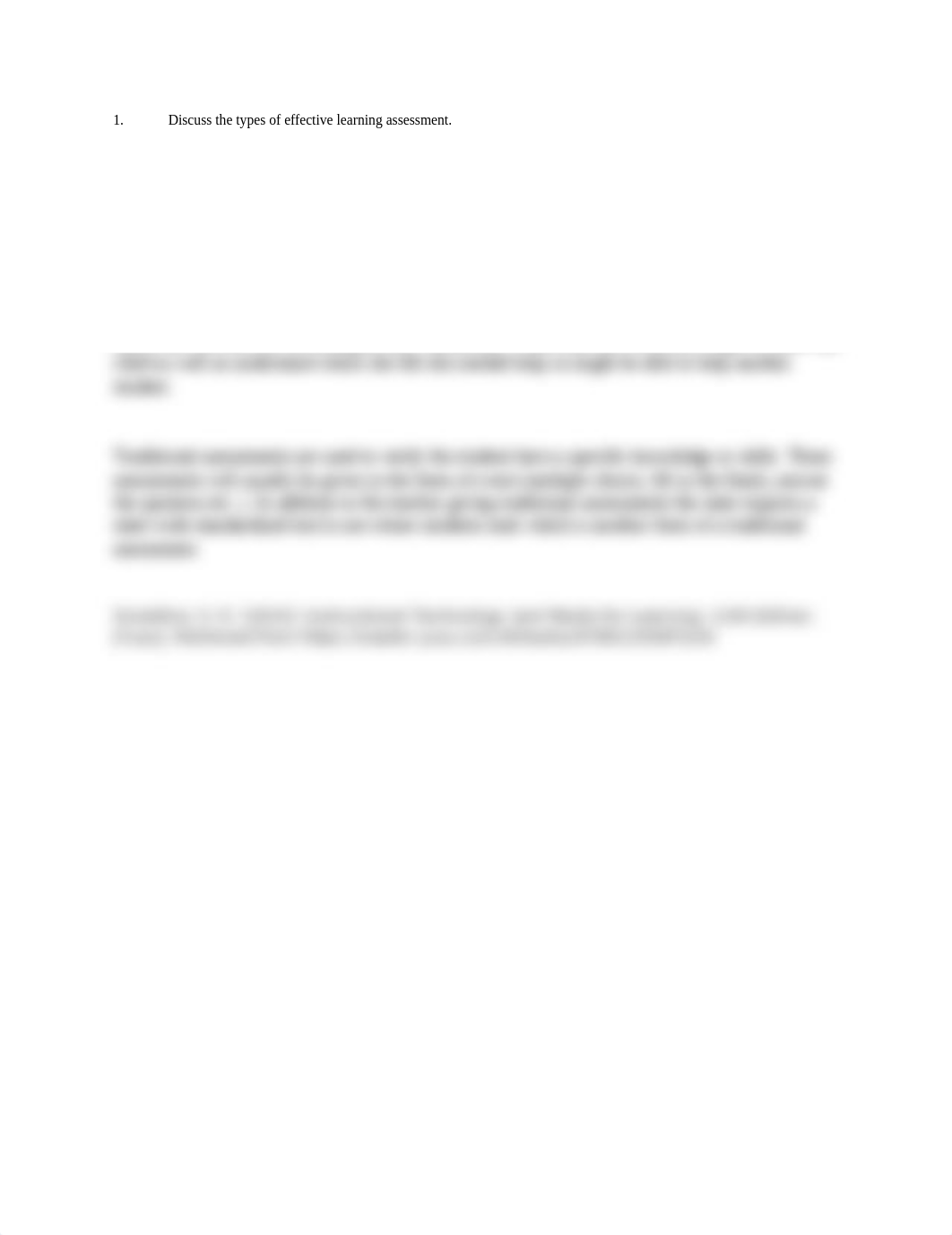 Discuss the types of effective learning assessment DQ1 wk2.docx_dnr7q49cw7j_page1