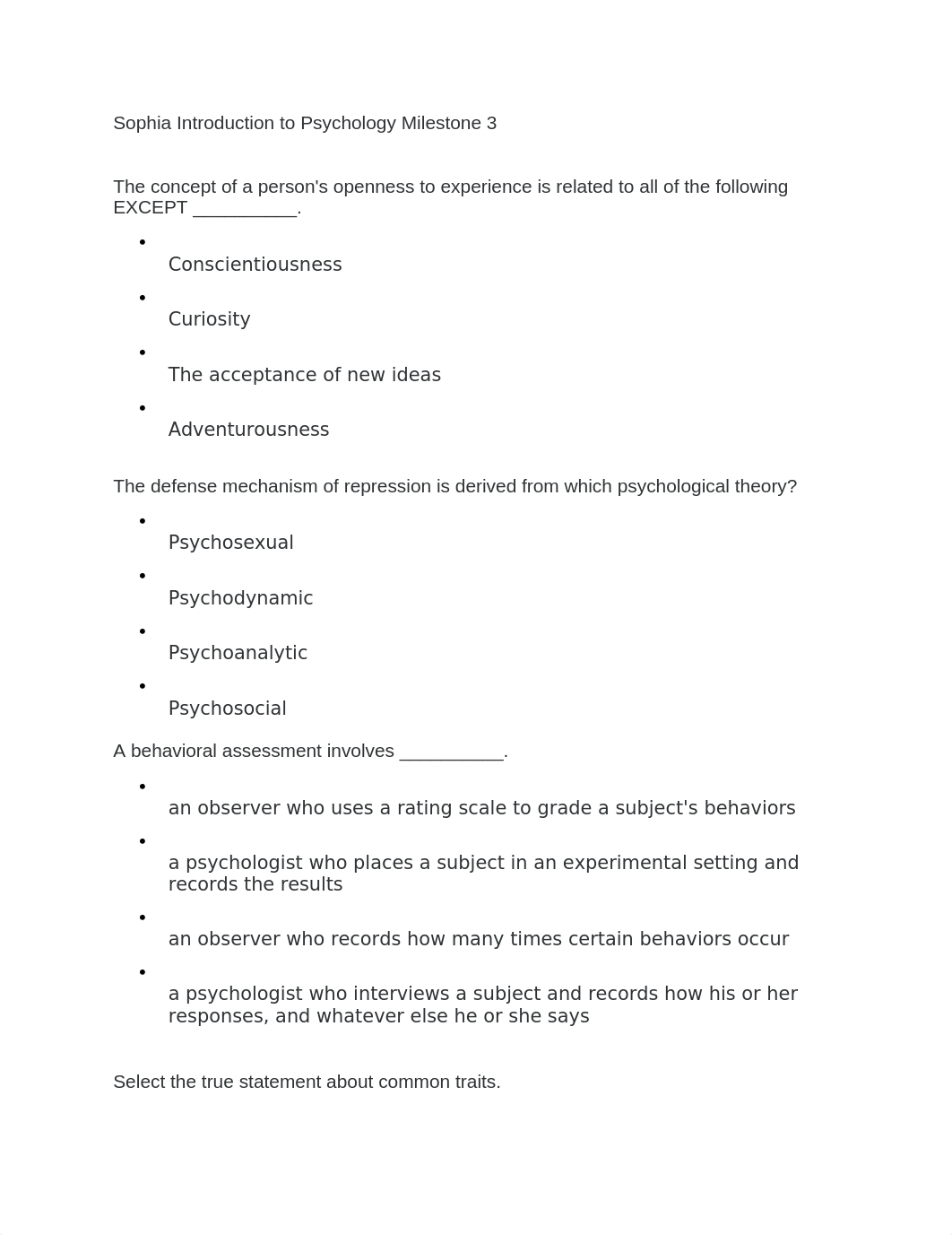 Sophia Introduction to Psychology Milestone 3.docx_dnrtf0yz6r0_page1