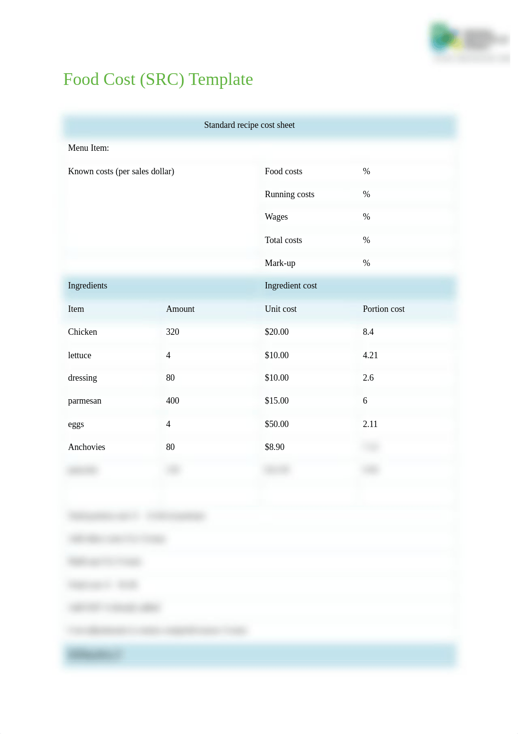 SITHKOP015 Food Cost (SRC) Template.pdf_dnrtlp6fud6_page1