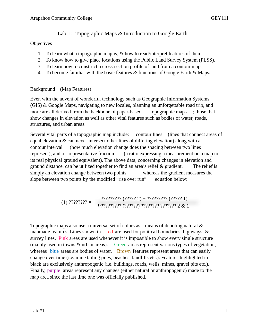 Lab #1 - Topographic Maps & Google Earth.pdf_dns2ssqykmr_page1