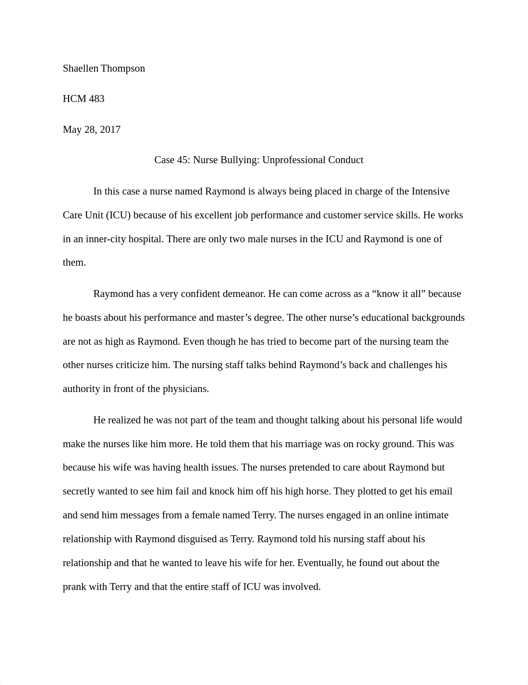 HCM 483 Week Three Case Write Ups Shaellen Thompson.docx_dns313tcpjl_page1