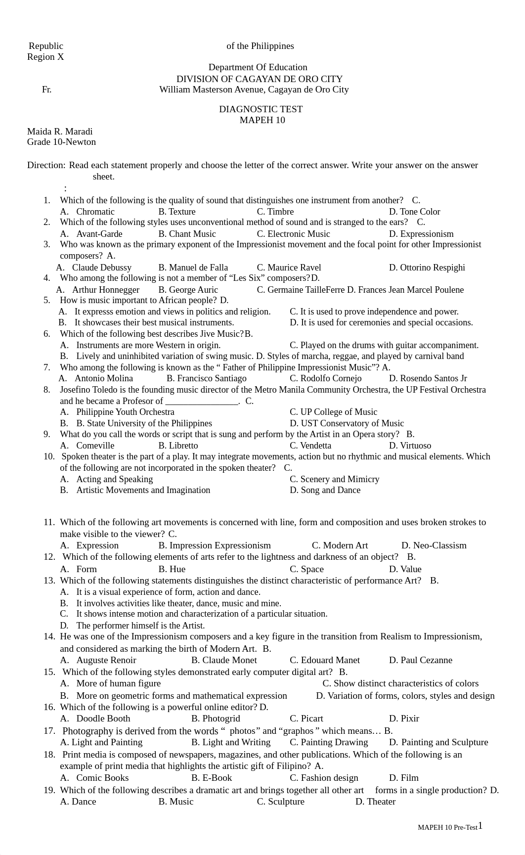 Maida Maradi-MAPEH-10-DIAGNOSTIC TEST.pdf_dnsbmhikx1h_page1