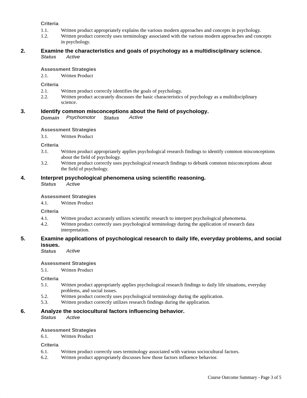 Tri-County Technical College
PSY 201 General Psychology
Course Outcome_dnsdij3r09z_page3