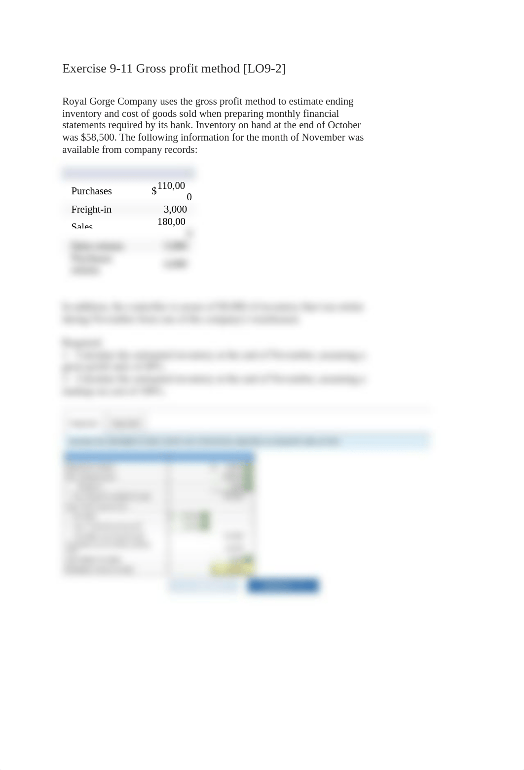 Exercise 9-11 Gross profit method .docx_dnt11kpoeuf_page1