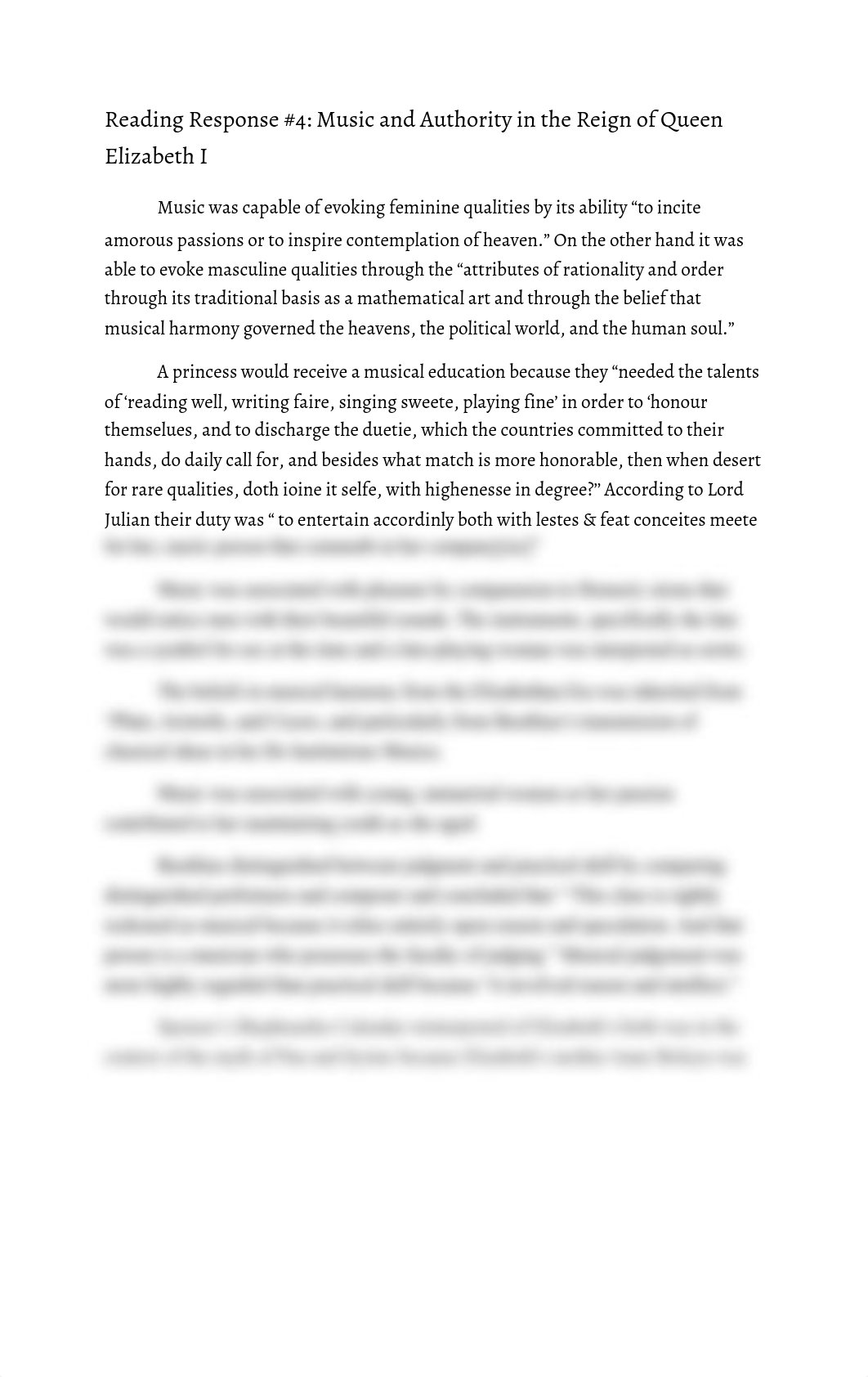 Reading Response #4_ Music and Authority in the Reign of Queen Elizabeth I.pdf_dntcsbk4uom_page1