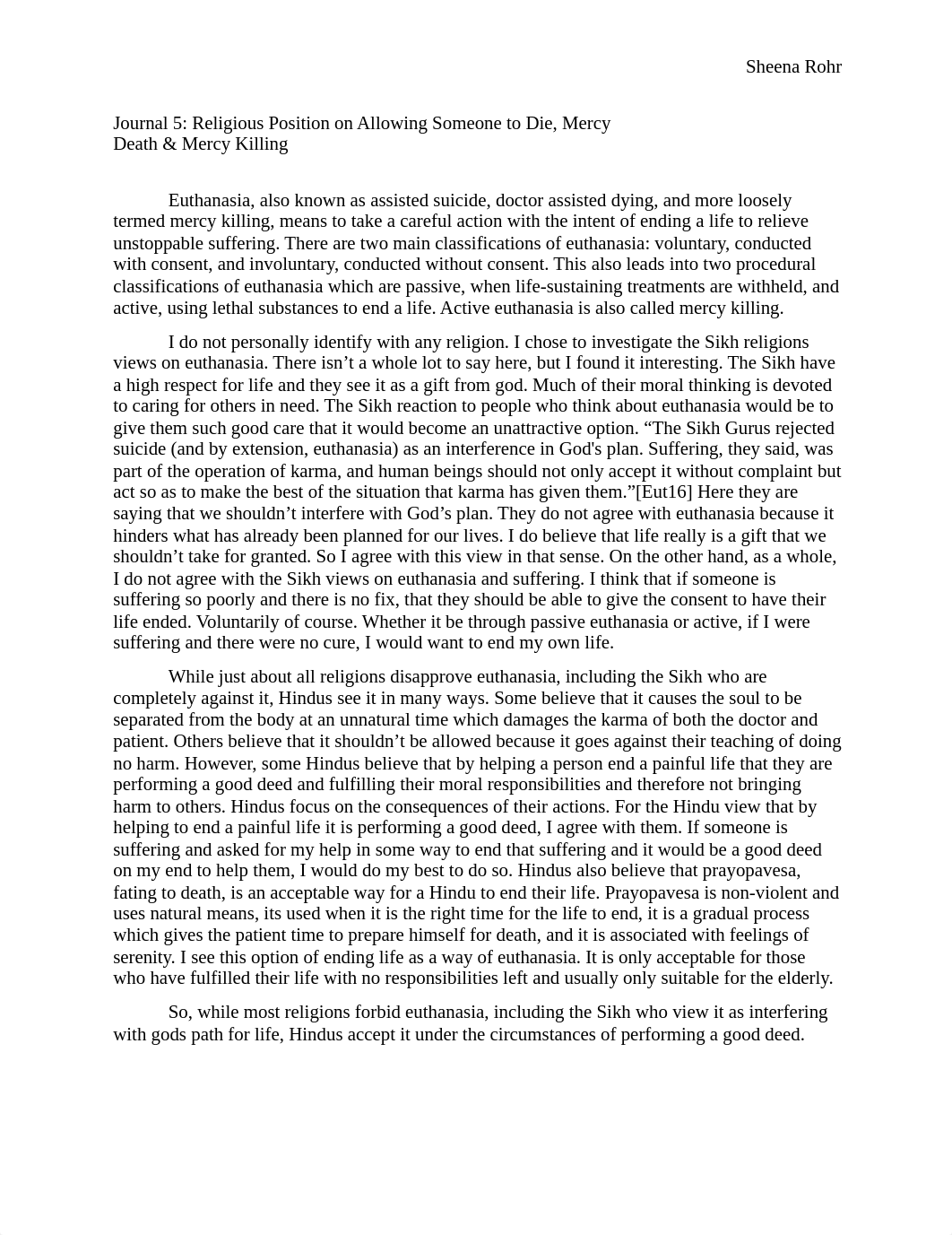 Journal 5- Religious Position on Allowing Someone to Die, Mercy Death & Mercy Killing_dntel78n3uq_page1