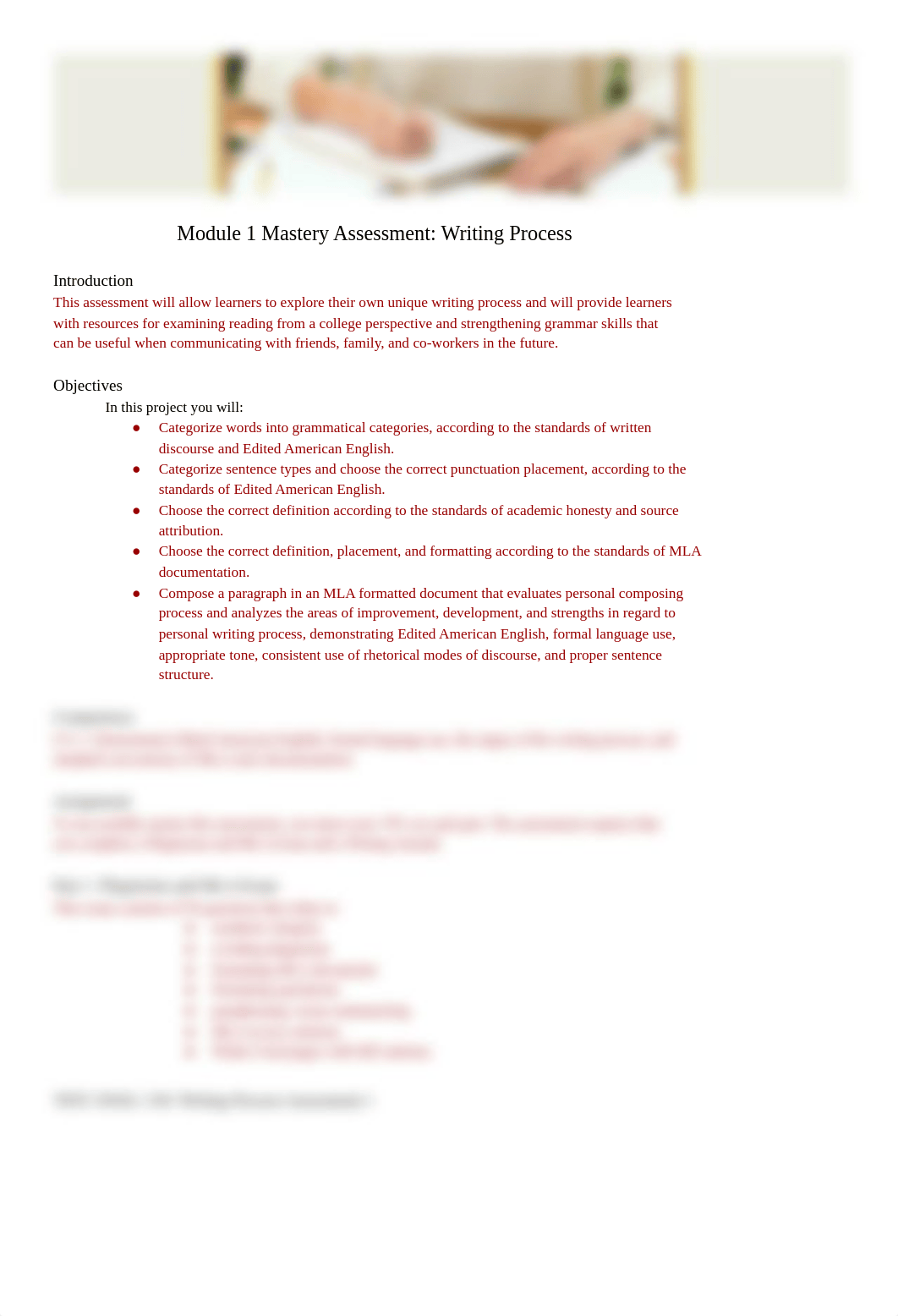 Module 1 Performance Assessment - Writing Process, ENGL 1301, updated SU22.pdf_dnth6062pv8_page1