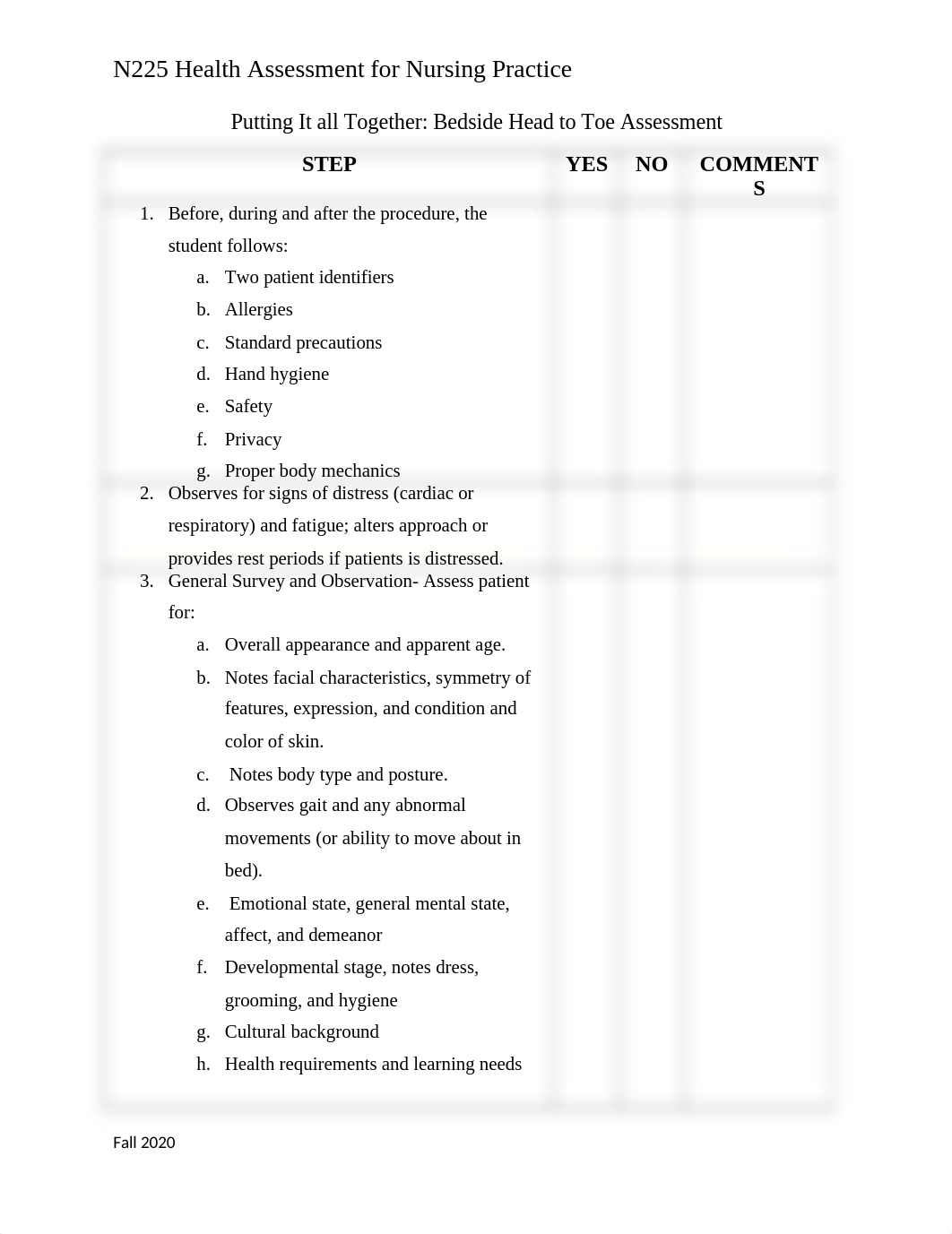 N225 Putting it All Together - Bedside Nursing Assessment revised 8-26.docx_dntp6on28v3_page1