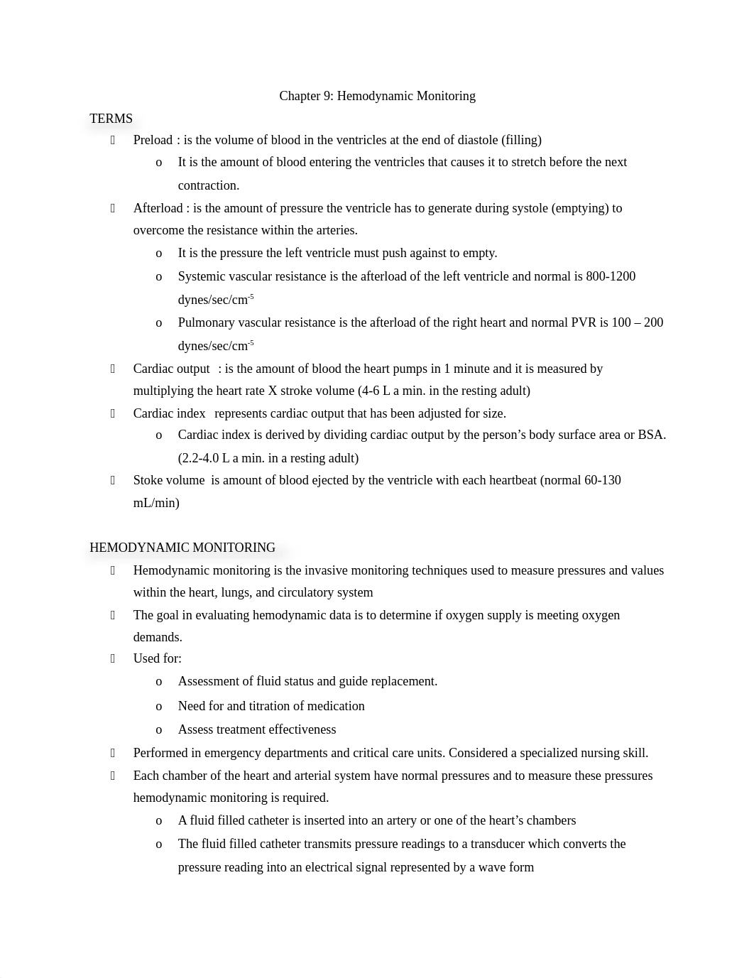 Chapter 9 Hemodynamic Notes.docx_dnu0d1ete0z_page1