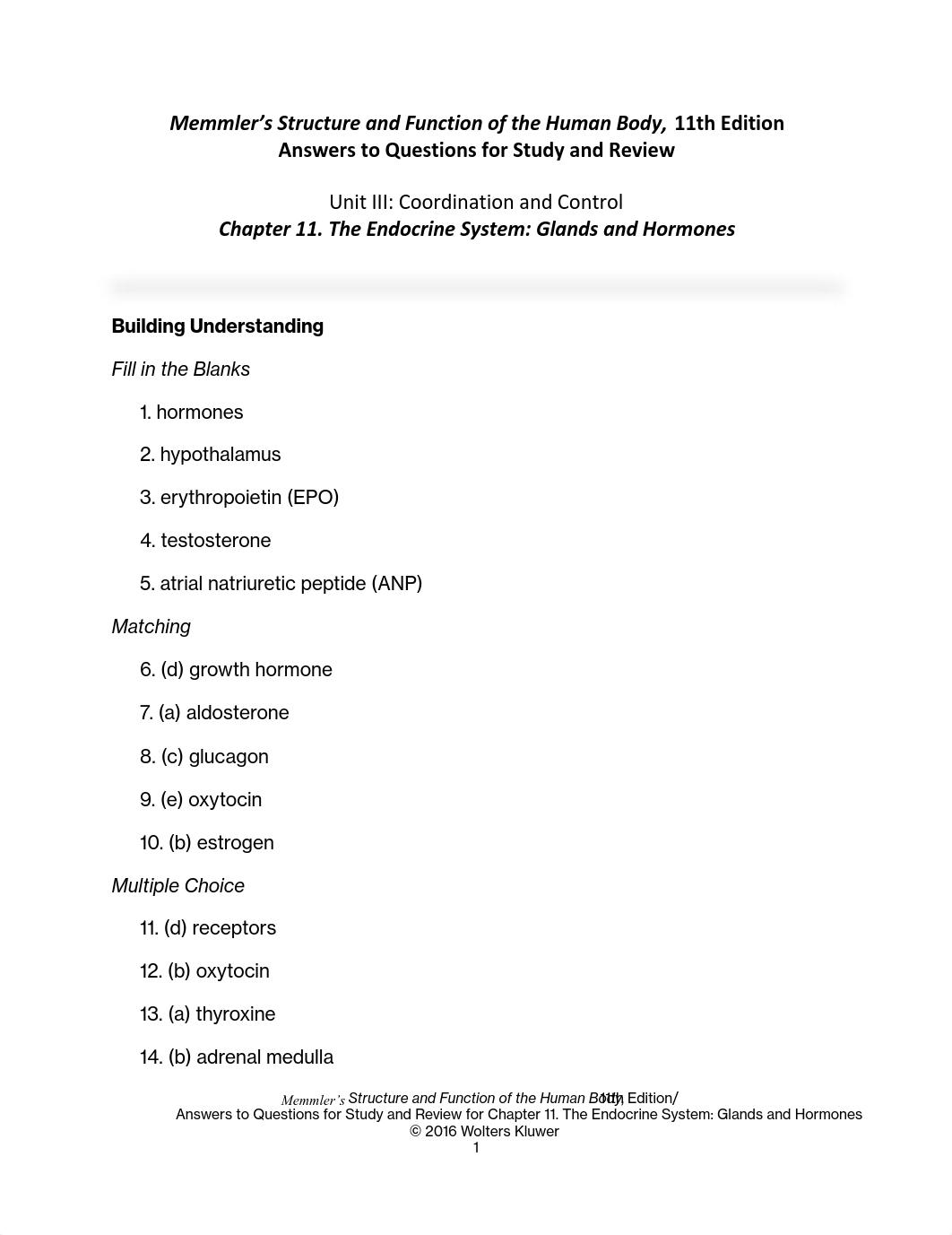 Chapter 11 Study and Review Answers Memmlers Structure and Function of the Human Body_dnu44n8d7cc_page1