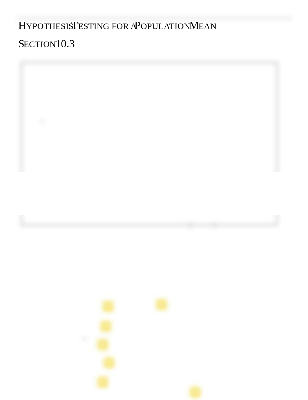 (16) Hypothesis Testing for a Population Mean Section 10.3.pdf_dnu4cw7tvs6_page1
