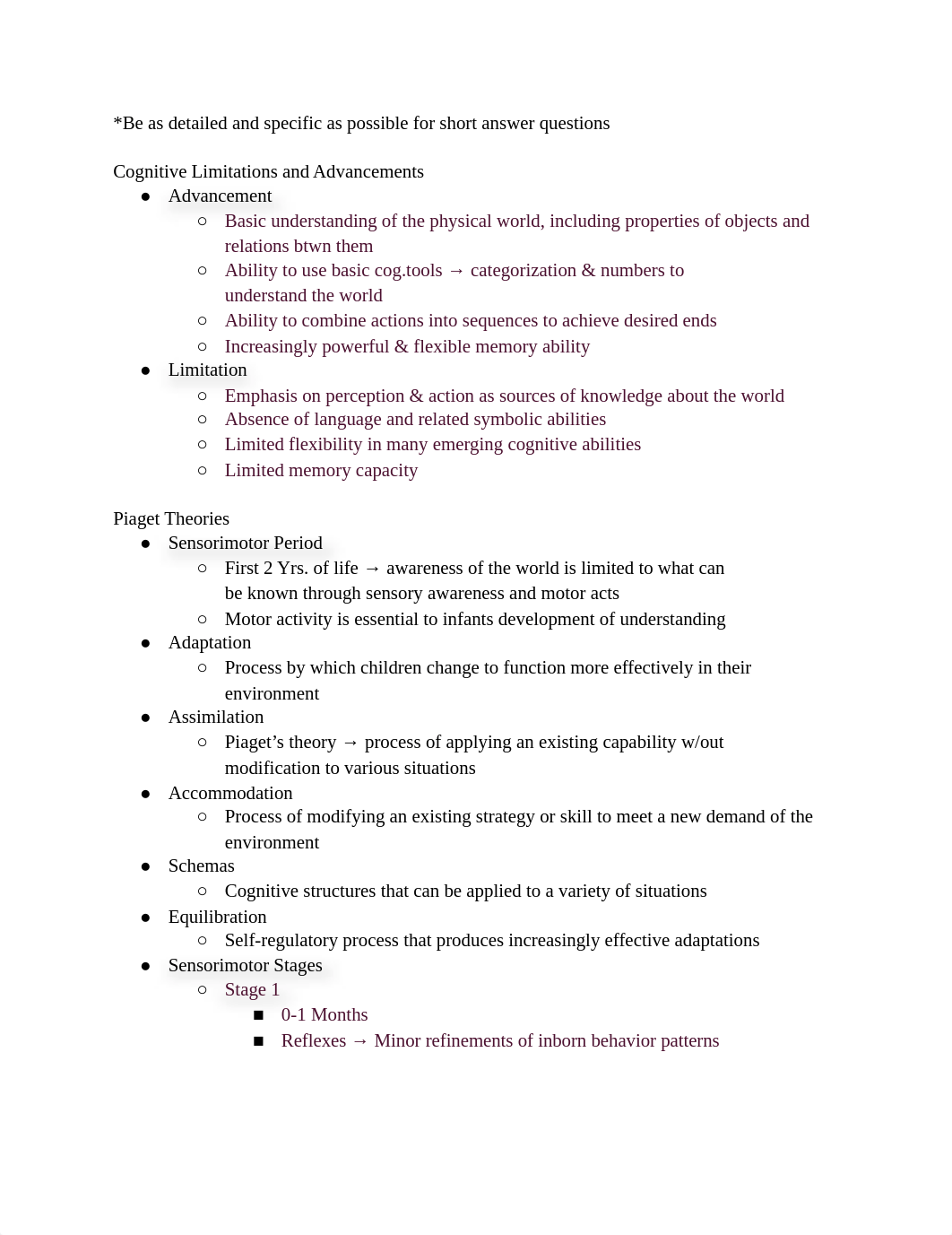 Child Development Exam 2 Study Guide .docx_dnu5lrya980_page1