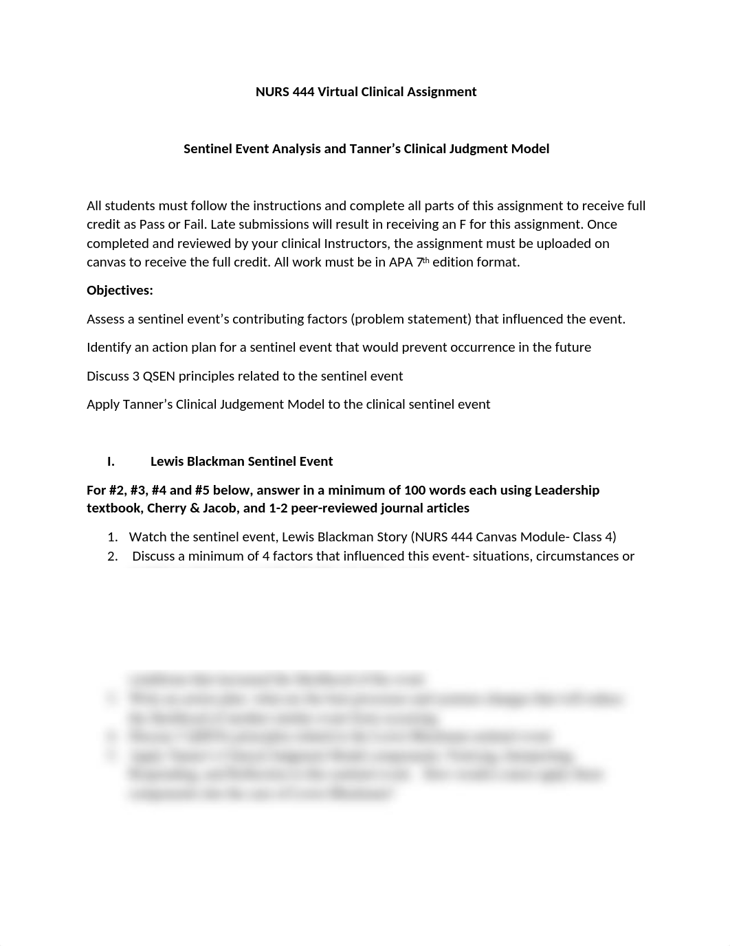 NURS 444 Virtual Clinical Assignment- Sentinel event analysis and Tanner's Clinical Judgement Model_dnue4s0ylfq_page1