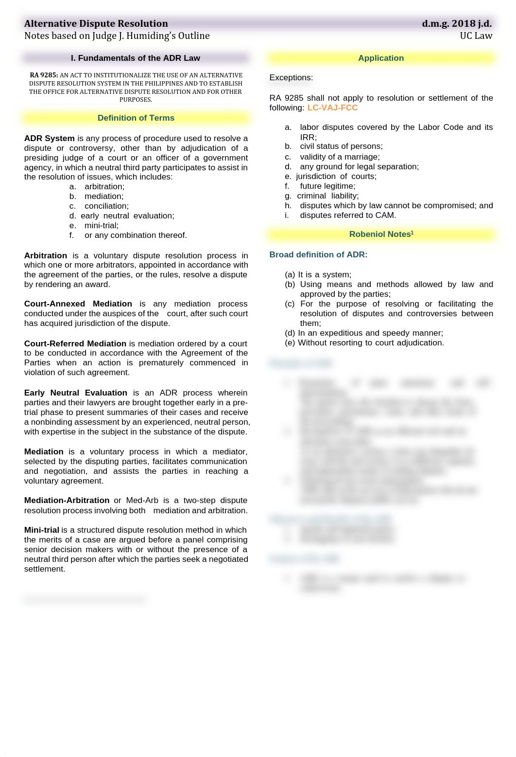 Alternative Dispute Resolution - Notes & Summaries.pdf_dnugoi867oc_page1