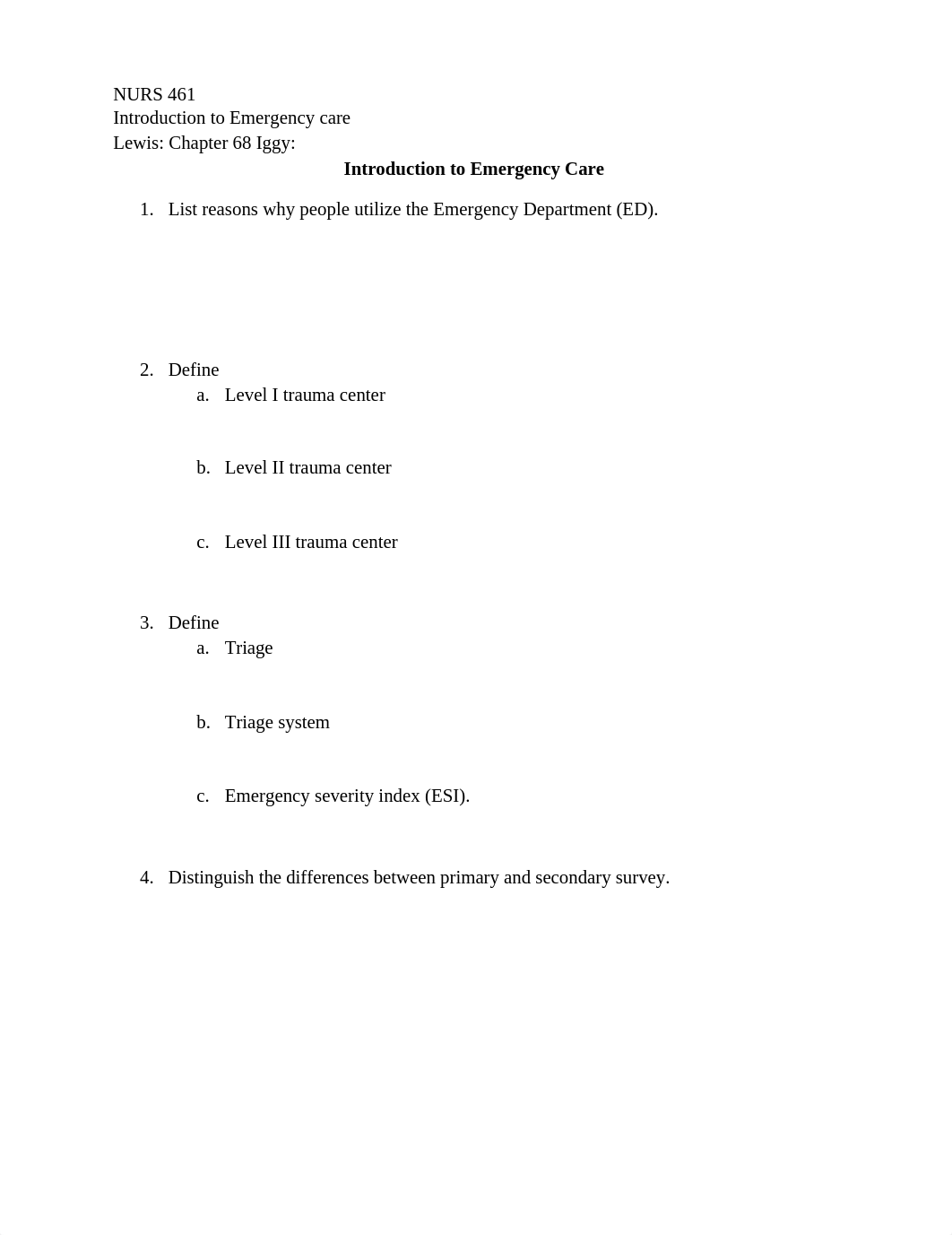 HW- Critical Care and Emergency student worksheet-1.docx_dnum1snddcs_page1