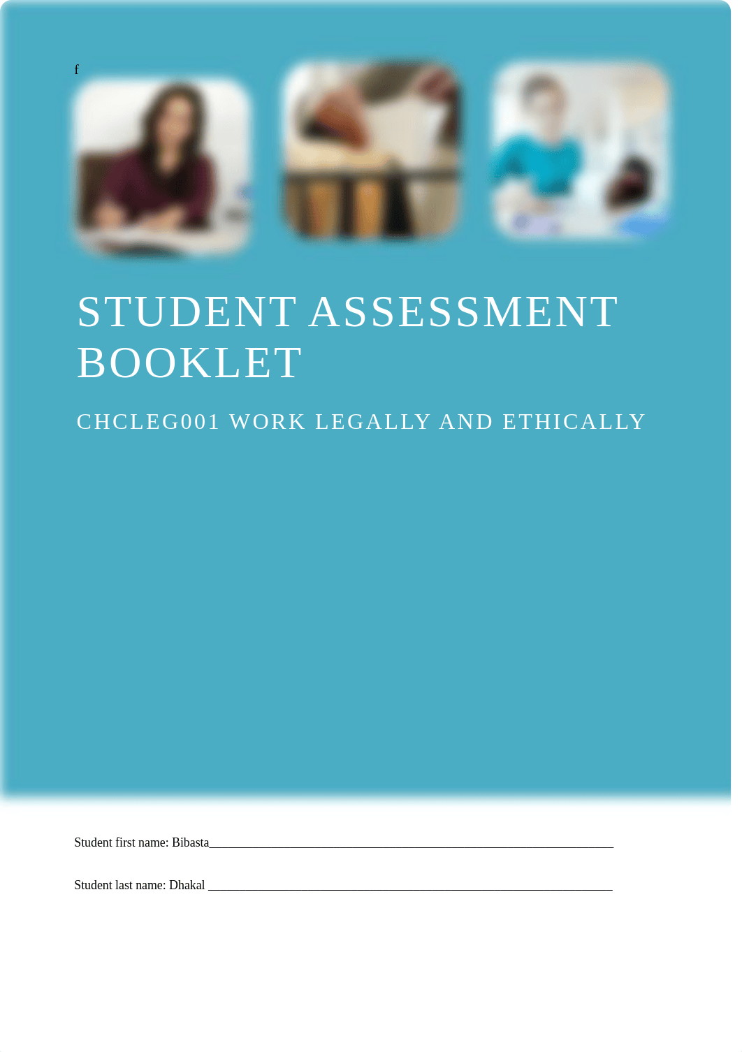 CHCLEG001 Student Assessment Booklet (ID 98960) (3).docx_dnusvw0vwar_page1