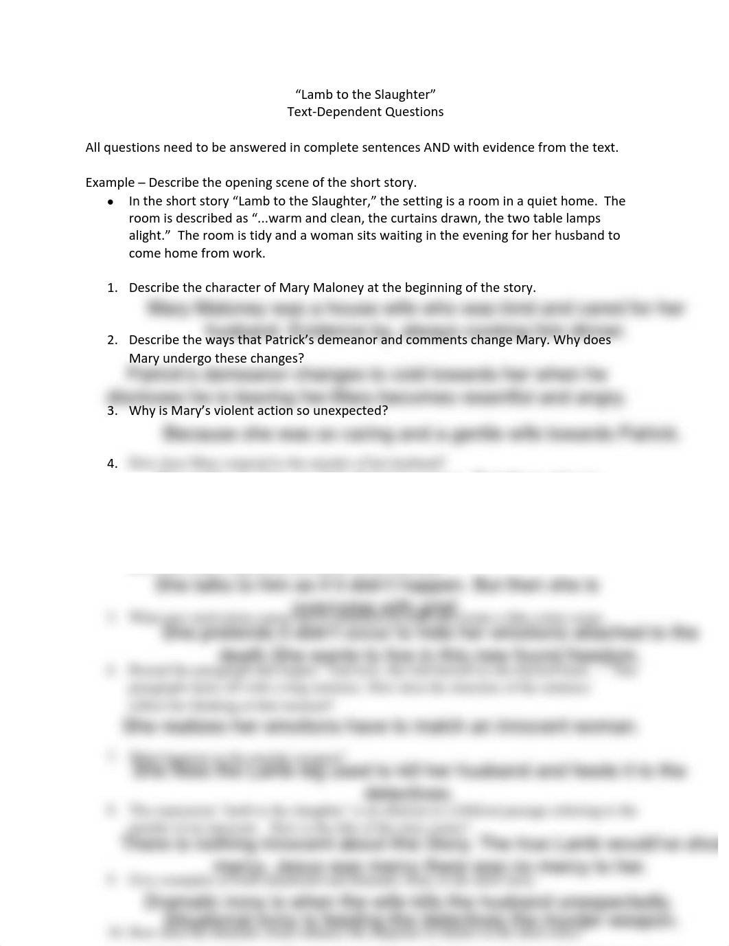 Lamb_to_the_Slaughter_Text-Dependent_Questions.pdf_dnvie2tvw8y_page1