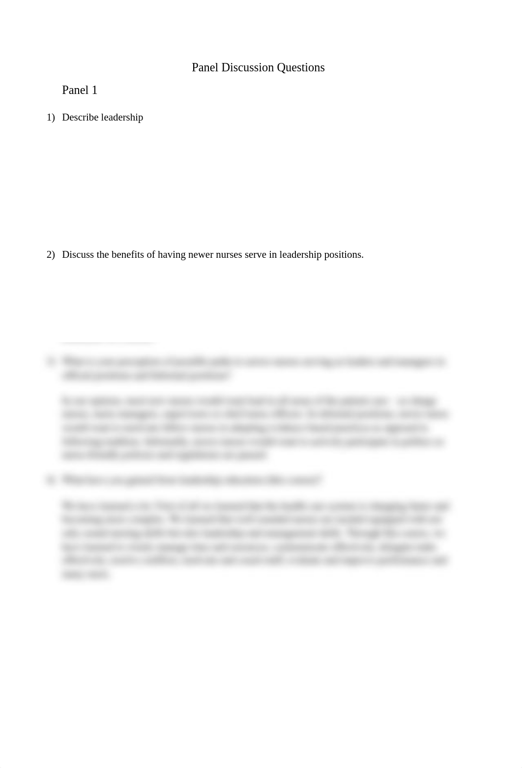 Panel Discussion Questions   NURS 421.docx_dnvkwy867d7_page1