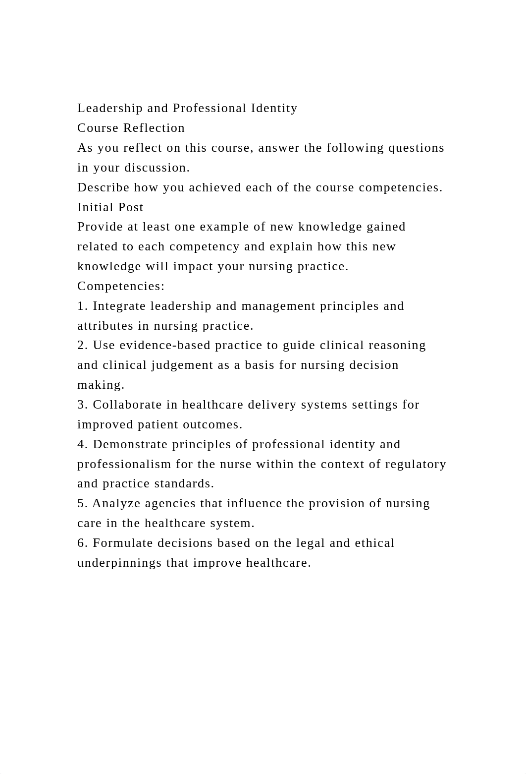 Leadership and Professional Identity Course Reflection As you .docx_dnvlzruxam5_page2