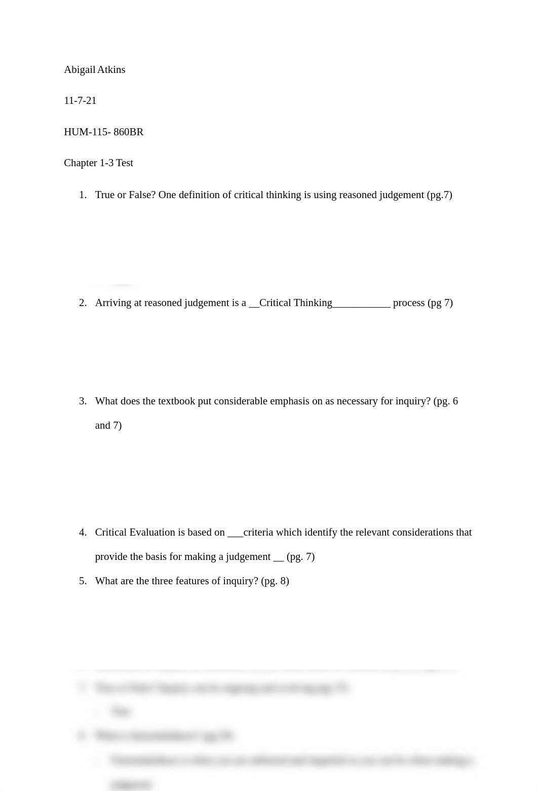 HUM 115 Critical Thinking Chapter 1-3 test.docx_dnvn25oiidt_page1