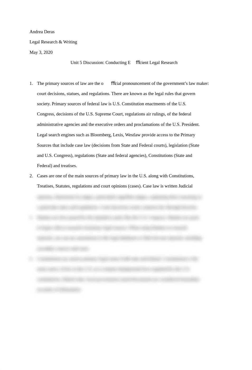 Unit 5 Discussion- Conducting Efficient Legal Research.pdf_dnwa5qs4nn5_page1