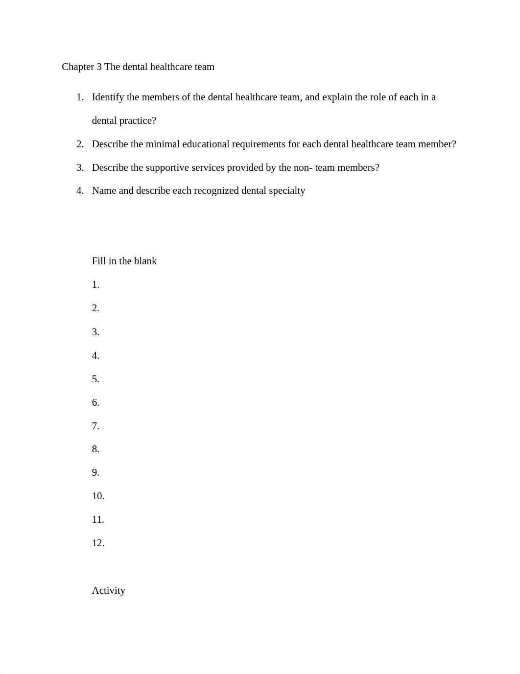 Chapter 3 The dental healthcare team.docx_dnwau06rq0i_page1